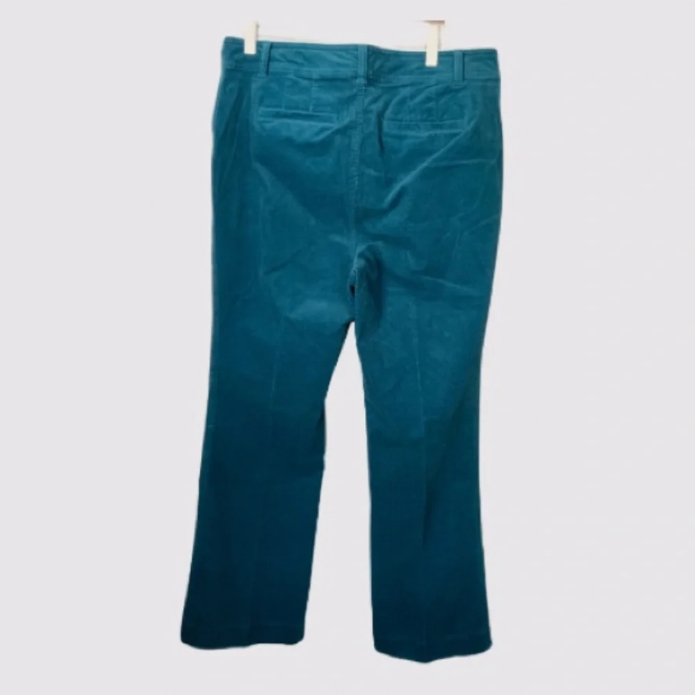 Talbots Boot-cut Corduroy Stretch Pants Teal Size 12 NWT - Picture 13 of 13